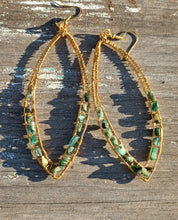 Load image into Gallery viewer, Successful Love Emerald Earrings
