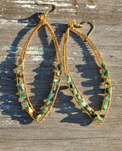 Load image into Gallery viewer, Successful Love Emerald Earrings