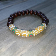 Load image into Gallery viewer, Unisex African Bead Bracelets paired with Lava or Wood Beads