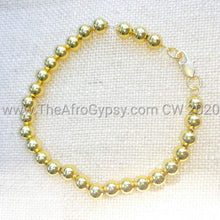 Load image into Gallery viewer, Tiphany&#39;s Failure 24K GP Gold Bead Bracelet
