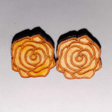 Load image into Gallery viewer, Wood Stud Earrings
