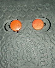 Load image into Gallery viewer, Leather DOT Stud Earrings