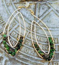 Load image into Gallery viewer, Successful Love Emerald Earrings
