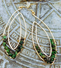Load image into Gallery viewer, Successful Love Emerald Earrings