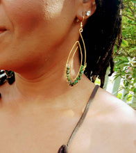 Load image into Gallery viewer, Successful Love Emerald Earrings