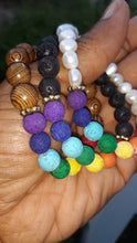 Load image into Gallery viewer, Chakra Khan LOVE IS LOVE Diffuser Bead Bracelet