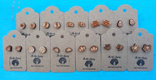 Load image into Gallery viewer, Wood Stud Earrings