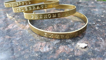 Load image into Gallery viewer, Brass Hand-Stamped Power Bracelet
