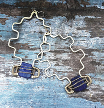 Load image into Gallery viewer, Lapis Journey Earrings
