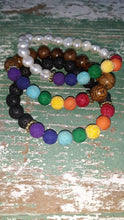 Load image into Gallery viewer, Chakra Khan LOVE IS LOVE Diffuser Bead Bracelet
