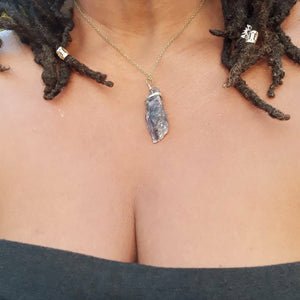 Large Amethyst Pendant Necklace